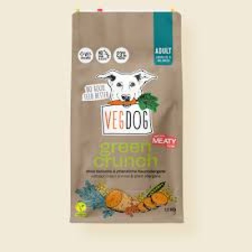 Šunų maistas veganiškas VEGDOG Green Crunch suaugusiems šunims 10kg