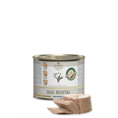 Konservuotas maistas šunims sveikimo periodu Vet-Concept Dog Menu Revital 200 g