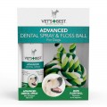 Dantų priežiūros rinkinys Vet’s Best Advanced  Dental Spray and Floss Ball