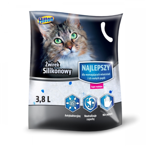 Kraikas silikoninis katėms HILTON Premium 3,8l