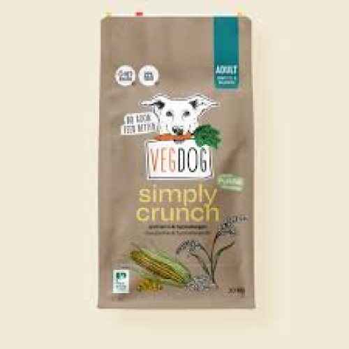 Šunų maistas veganiškas VEGDOG Simply Crunch suaugusiems šunims 10kg